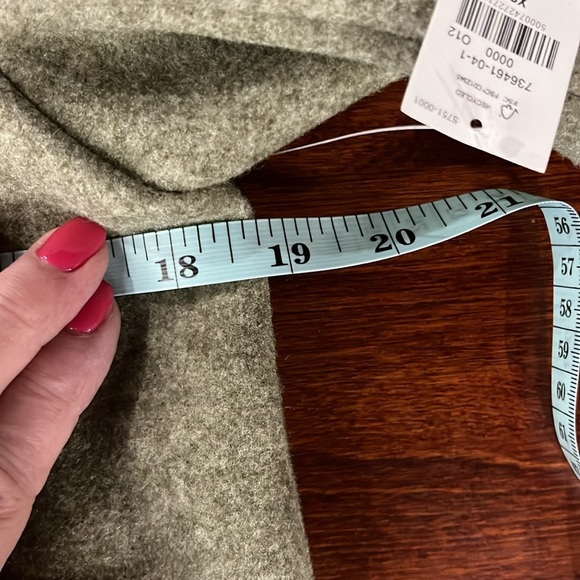 Old Navy Womens Jacket XS Satin Moss Boxy Sherpa Collar Brushed Button Up New - Picture 13 of 14